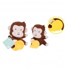 FS989: Plush Monkey & Banana Teether